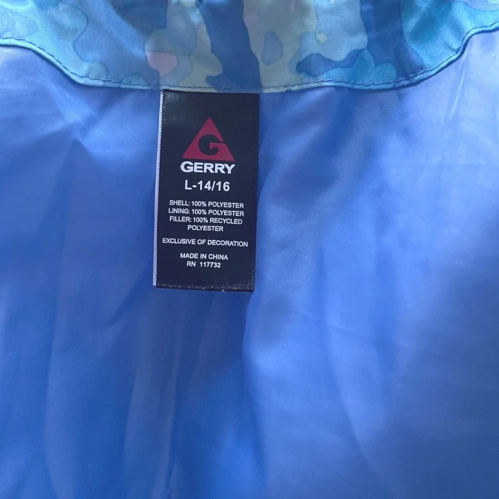 Gerry Youth 3 in 1 Systems Ski Jacket‎ Light Blue Girls Size 14 16